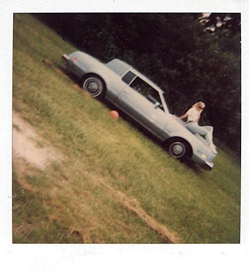 An undated photo of Mercedes on a vehicle that once belonged to James McAlphin.