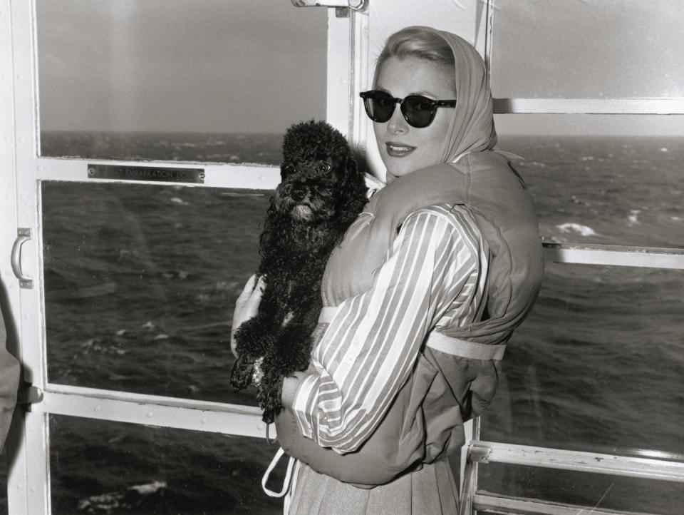 1956: Grace Kelly and Her Poodle