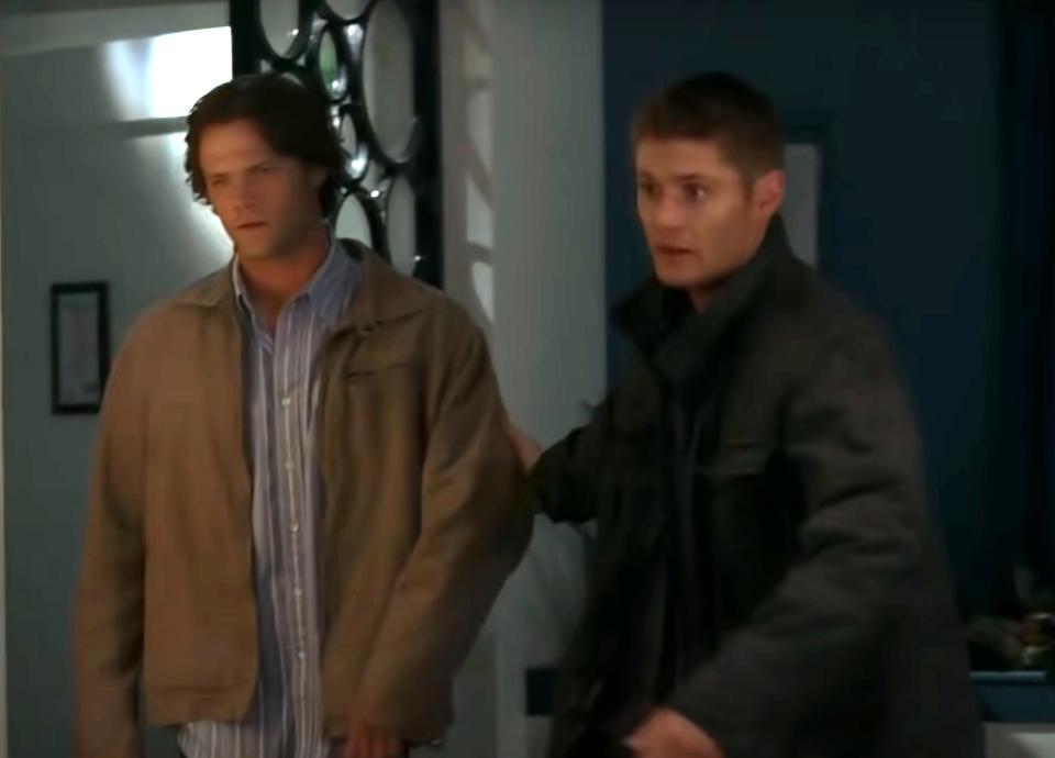 Jared and Jensen in a scene from the show