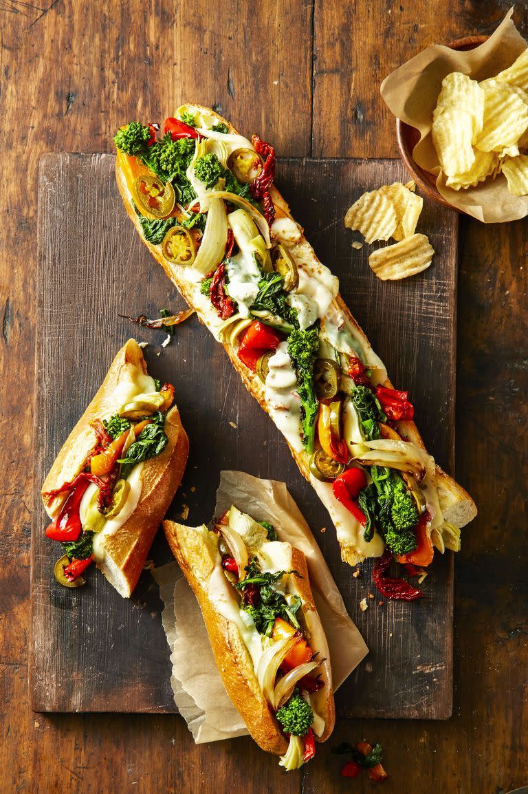 26) Provolone Veggie Party Subs