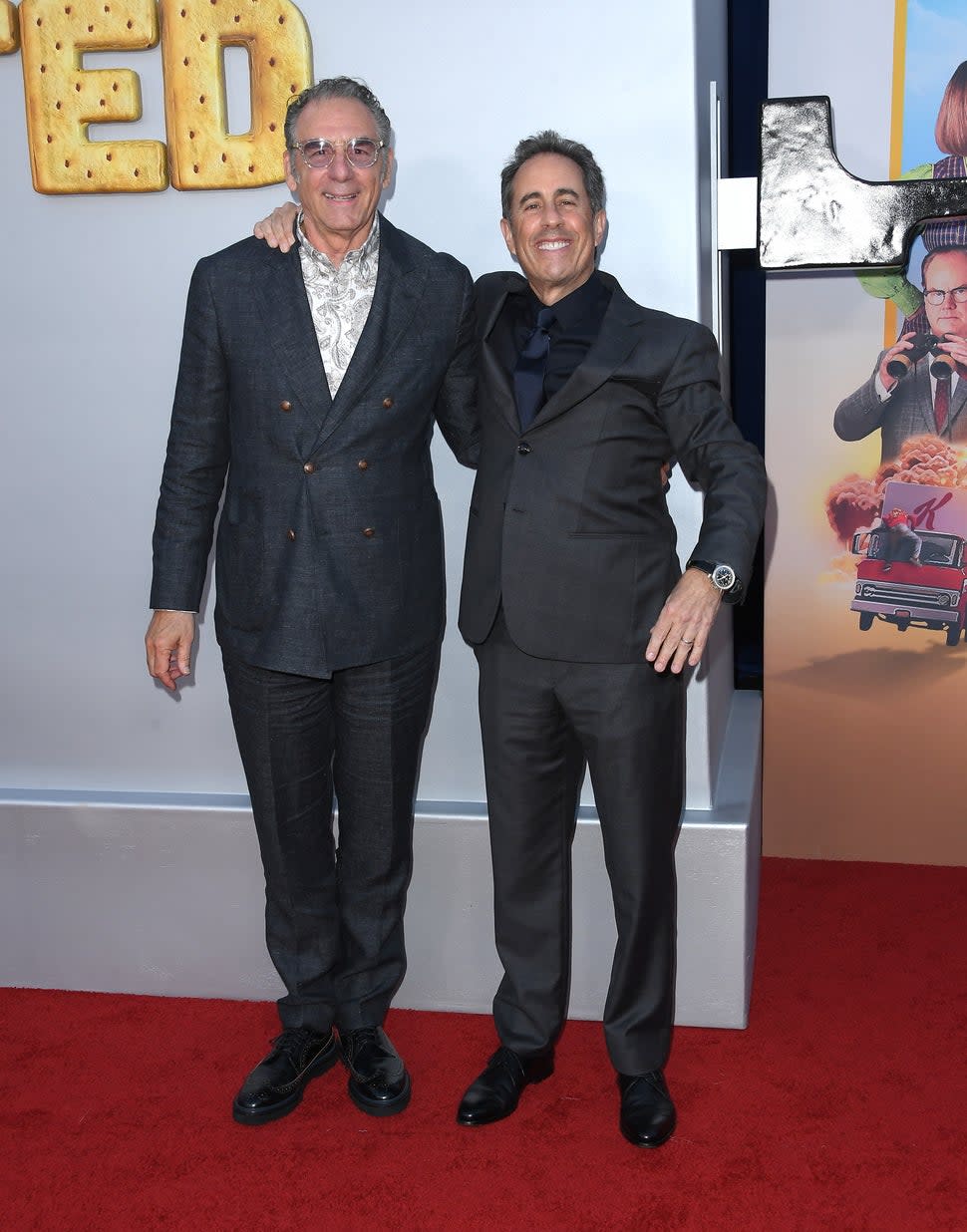 Michael Richards, Jerry Seinfeld arrives at the Los Angeles Premiere Of Netflix's 