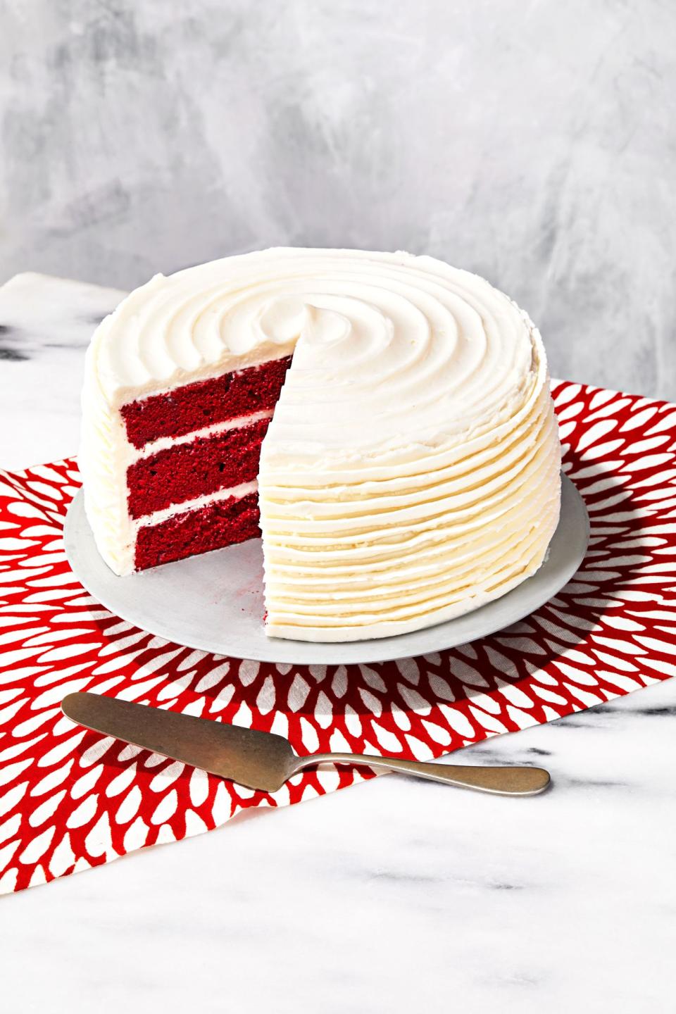 Red Velvet Cake with White Chocolate-Cream Cheese Frosting