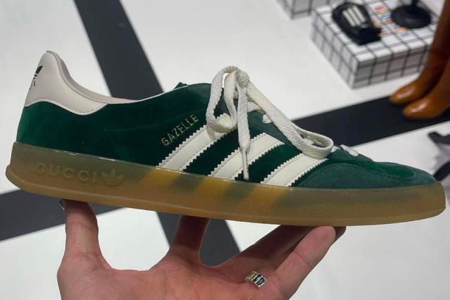 Here's a Closer Look at adidas x Gucci's Gazelle Sneakers