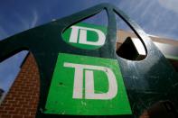 FILE PHOTO: Toronto-Dominion Bank logos are seen outside of a branch in Ottawa