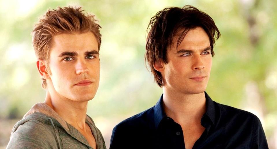 Stefan and Damon Salvatore, the brotherly bloosuckers from The Vampire Diaries. 