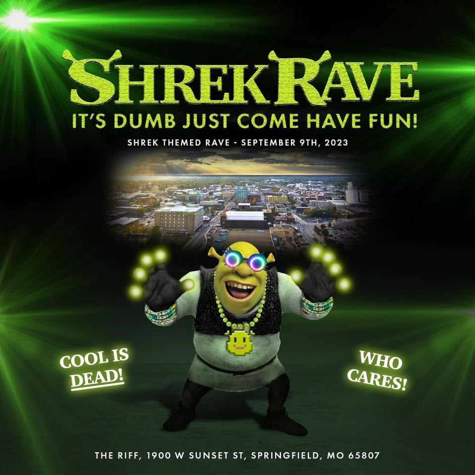 Shrek Rave is coming to The Riff on Saturday, Sept. 9 at 9 p.m.