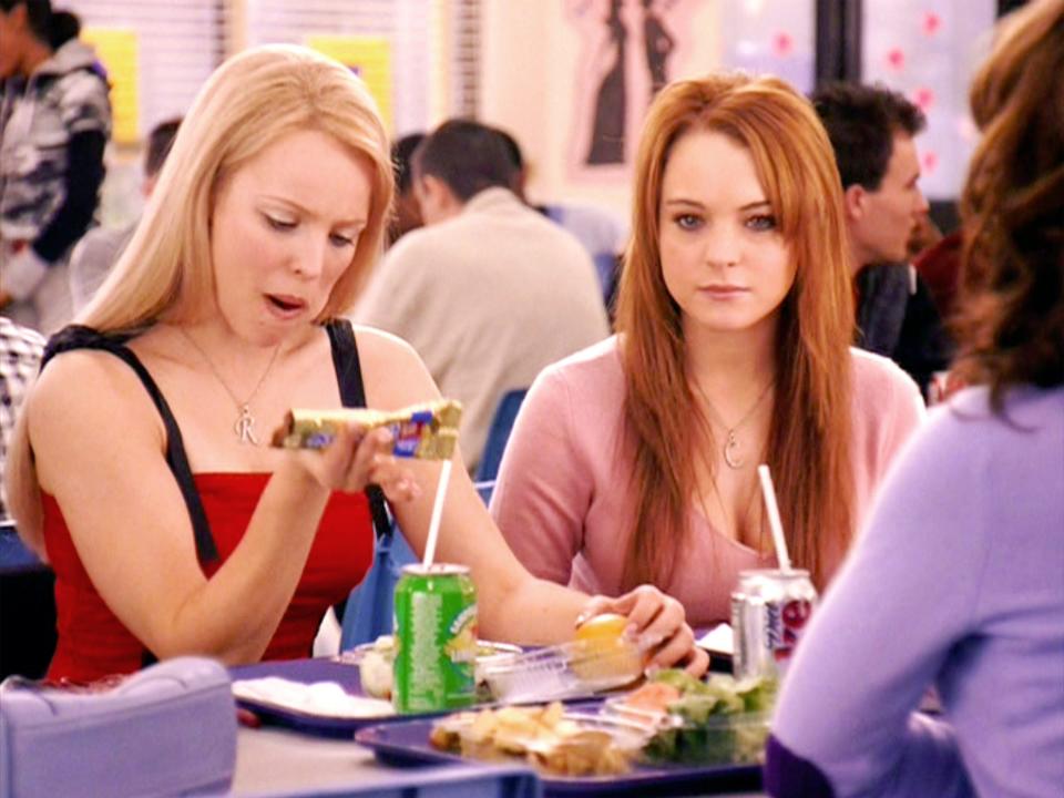 Rachel McAdams and Lindsay Lohan in "Mean Girls."