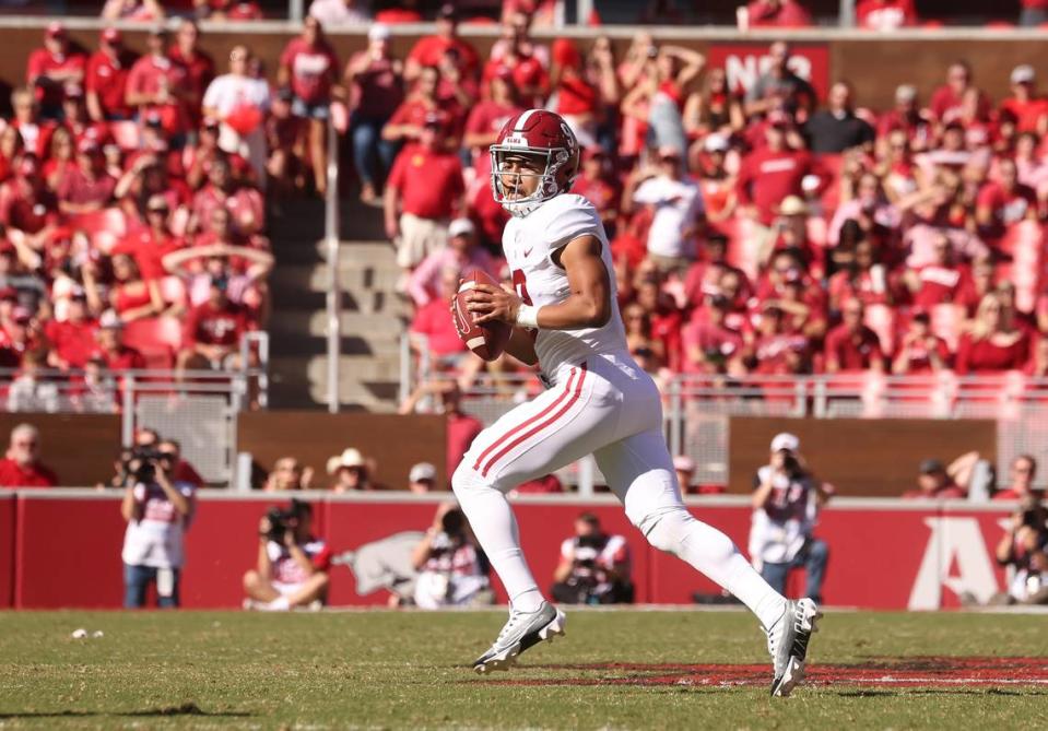 At the University of Alabama, Bryce Young threw 80 touchdown passes and only 12 interceptions and won the Heisman Trophy following the 2021 college football season. Young was drafted No. 1 overall by the Carolina Panthers in the 2023 NFL Draft.