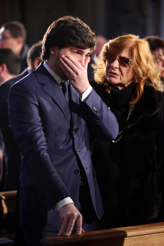 Andrea Piazzolla, Gina Lollobrigida funeral en Roma