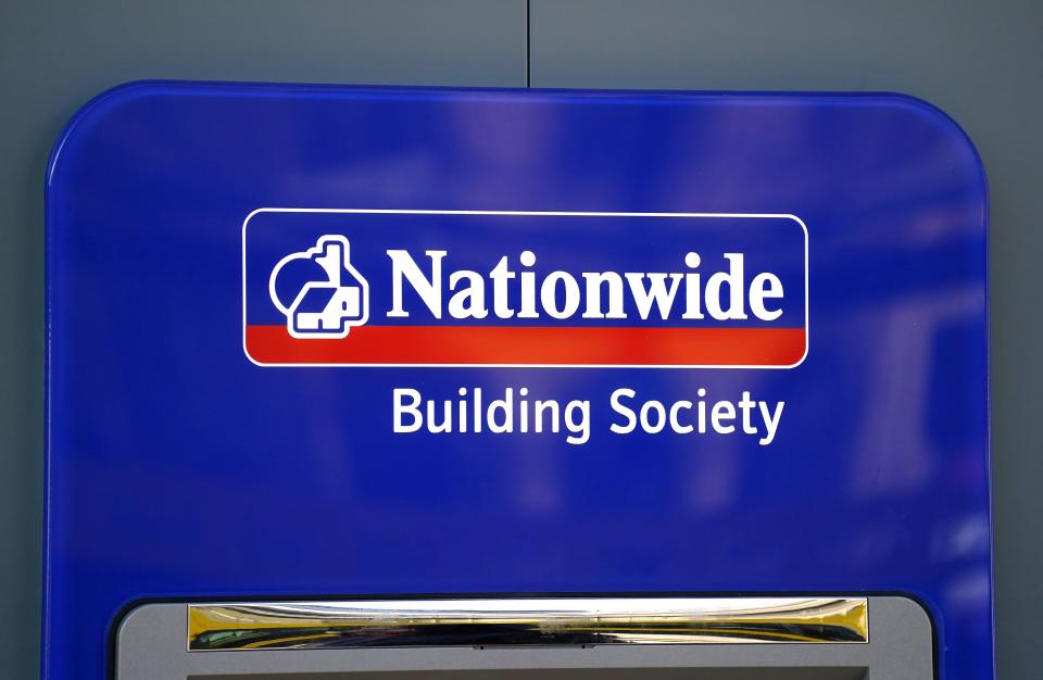 File photo dated 18/4/2023 of a Nationwide Building Society bank cash machine in Sheffield. Nationwide Building Society has reported its strongest financial results on record and said it will be handing out £340 million in payments to eligible members. Issue date: Friday May 19, 2023.