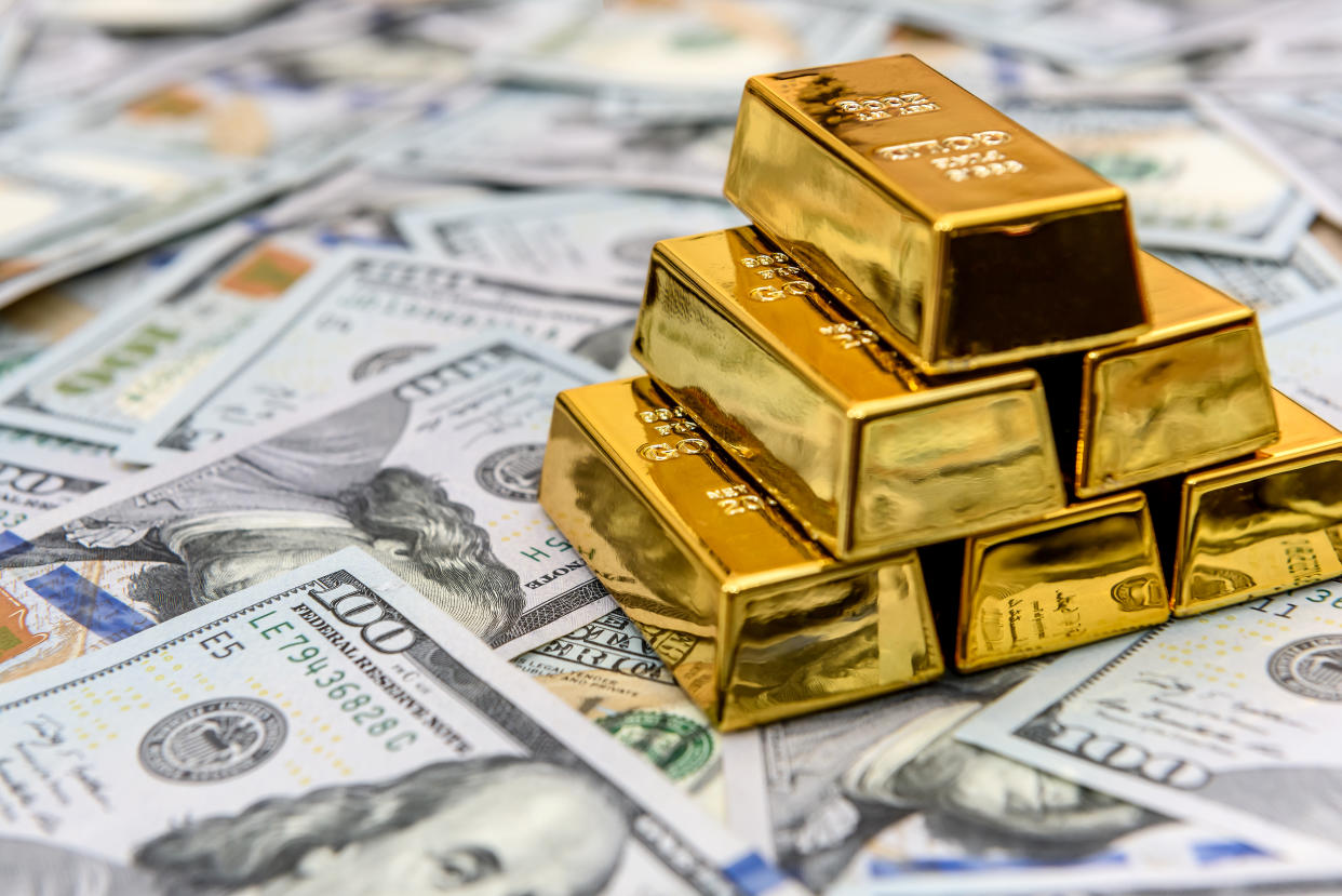 El oro es considerado una inversión refugio para tiempo de incertidumbre. Foto: Getty Images. 