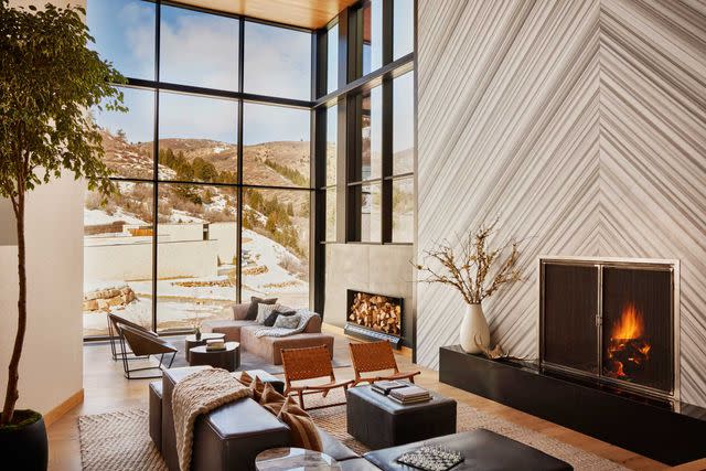 Courtesy of Auberge Resorts Collection Inside The Lodge at Blue Sky, a 3,500-acre private resort in the Wasatch Mountain Range.