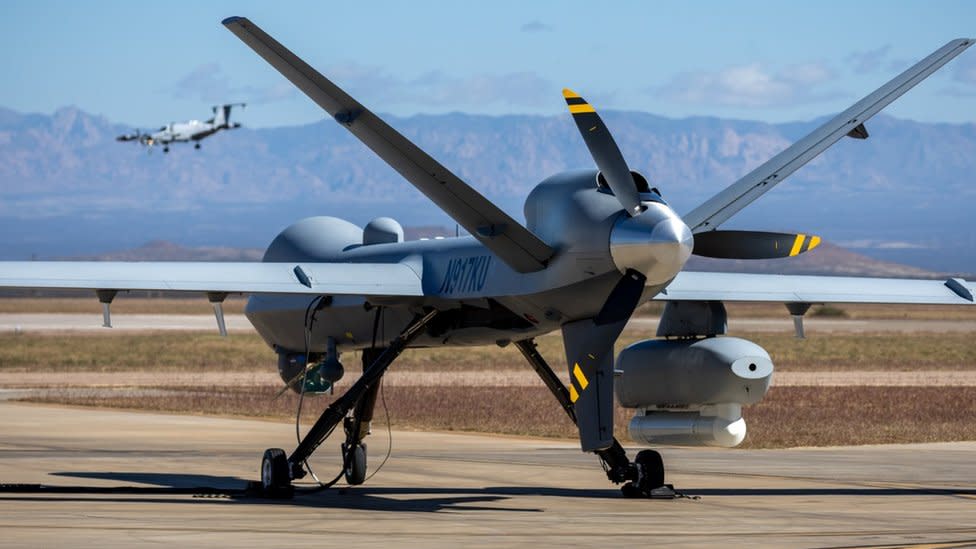 Los drones Reaper son aeronaves de tamaño completo diseñadas para reconocimiento y vigilancia a gran altitud.