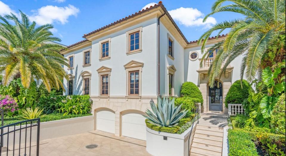 A trust in the name of billionaire Dr. Herbert A. Wertheim just paid a recorded $17.9 million for this tri-level condominium on Brazilian Avenue in the Palazzo Villas development in Midtown Palm Beach.