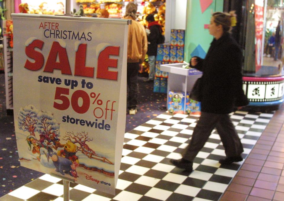 A Disney Store at the Golf-Mill Mall in Niles, Illinois, on December 26, 2001.