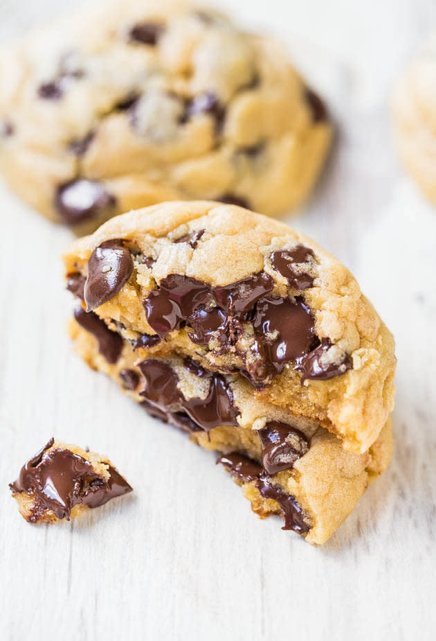 <strong>Get the <a href="http://www.averiecooks.com/2014/02/the-best-soft-and-chewy-chocolate-chip-cookies.html" target="_blank">Soft And Chewy Chocolate Chip Cookies recipe</a> from Averie Cooks</strong>