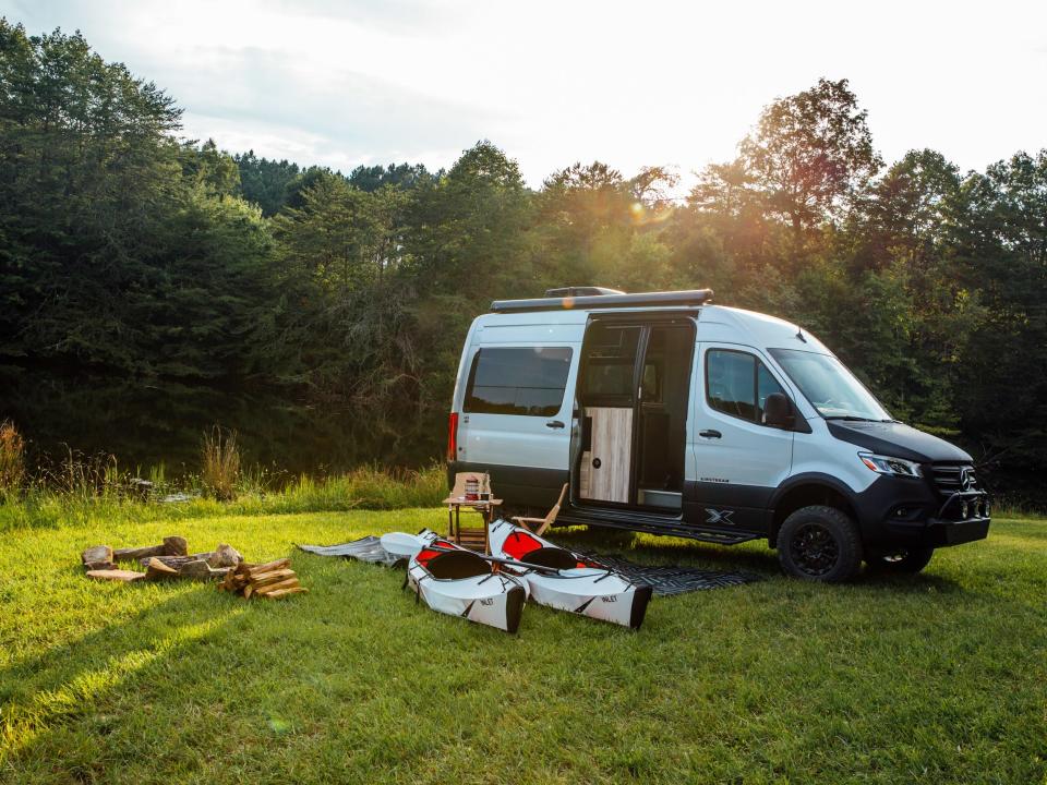 the Airstream Interstate 19X outside