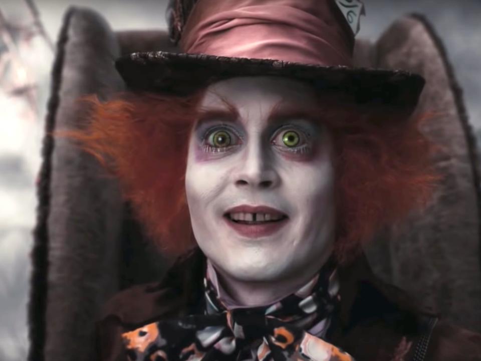 alice in wonderland 2010 johnny depp mad hatter