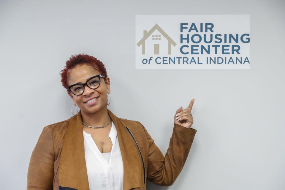 Homeowner Carlette Duffy is photographed at the Fair Housing Center of Central Indiana on Thursday, May 6, 2021. 