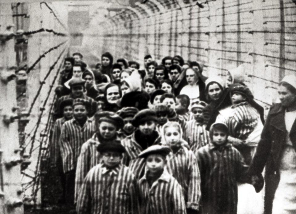 Jewish children at Auschwitz