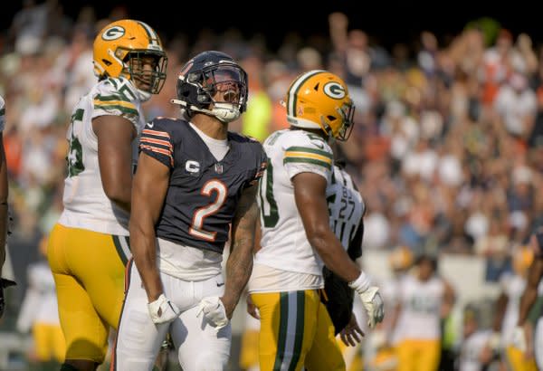 Wide receiver D.J. Moore (2) and the Chicago Bears will face the Detroit Lions on Sunday in Detroit. File Photo by Mark Black/UPI