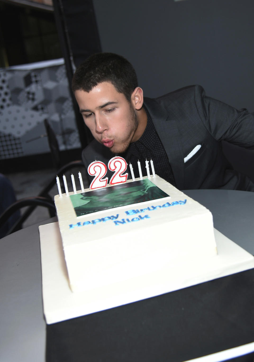 NEW YORK, NY - SEPTEMBER 16:  Nick Jonas attends the Nick Jonas 'Jealous' music video premiere at the South Street Seaport on September 16, 2014 in New York City.  (Photo by Dimitrios Kambouris/Getty Images for The South Street Seaport)