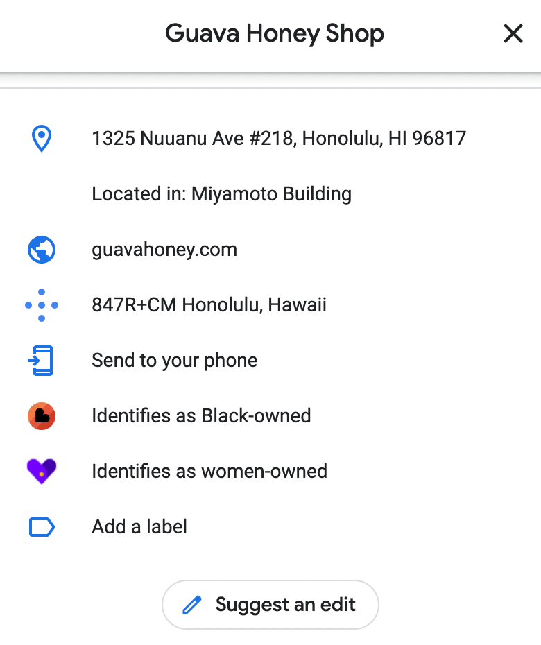 Google Maps also makes it easier to support diverse businesses with labels.