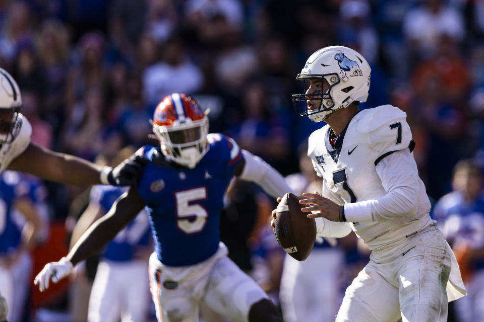 Samford's Liam Welch stood strong against Florida last November. (James Gilbert/Getty Images)