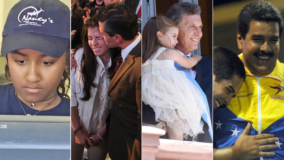 La imagen era todo lo que no se espera de la hija de un presidente. Una gorra con visera y el nombre del local, un uniforme sobrio y suelto. Una máquina registradora, unos ojos firmes que prestan atención y una típica cocina de restaurante estadounidense detrás.