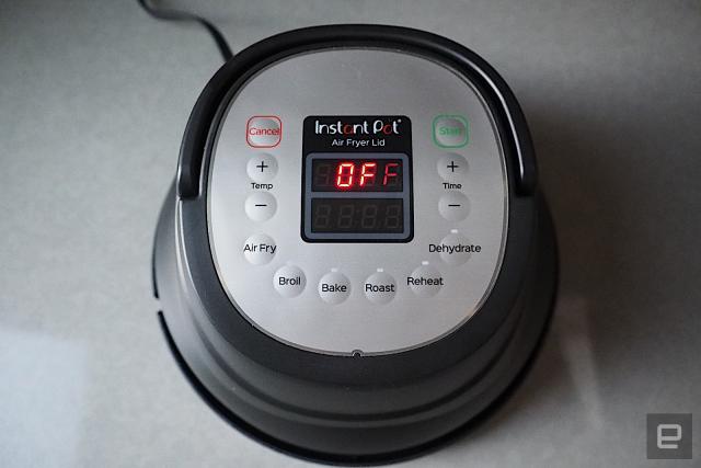 The Instant Pot Air Fryer Lid works as promised, but only for small batches