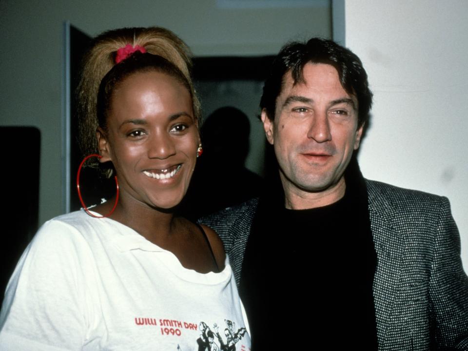 Robert De Niro and Toukie Smith, whom he welcomed twin sons via IVF.