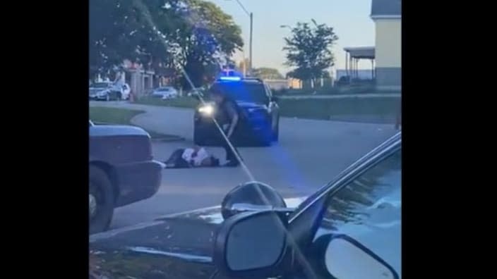 An eyewitness who shot video in Kansas City is providing a harrowing account of how police there shot a pregnant woman on Friday. (Photo: Screenshot/kansascity.com)