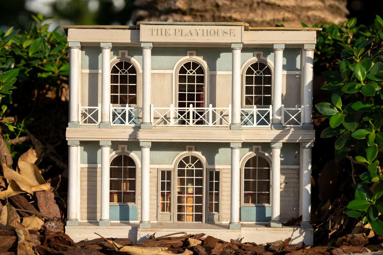 AnonyMouse, an anonymous artists' collective from Sweden, created this pint-sized playhouse for the Royal Poinciana Plaza. The structure is based on the Royal Poinciana Playhouse, which is in the midst of a major revitalization.