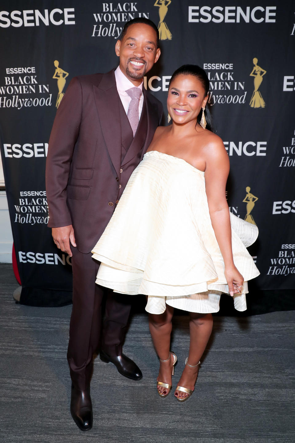 Will Smith and Nia Long  (Leon Bennett / Getty Images )