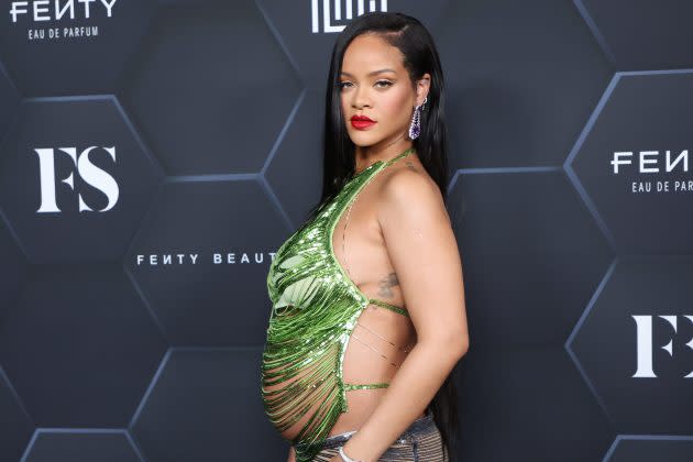 Rihanna Models This Savage x Fenty Sports Bra in Latest Video With Her  Adorable Son - Yahoo Sports