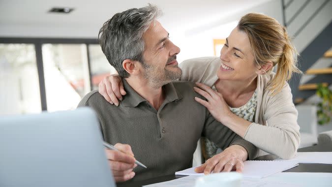 older couple planning finances