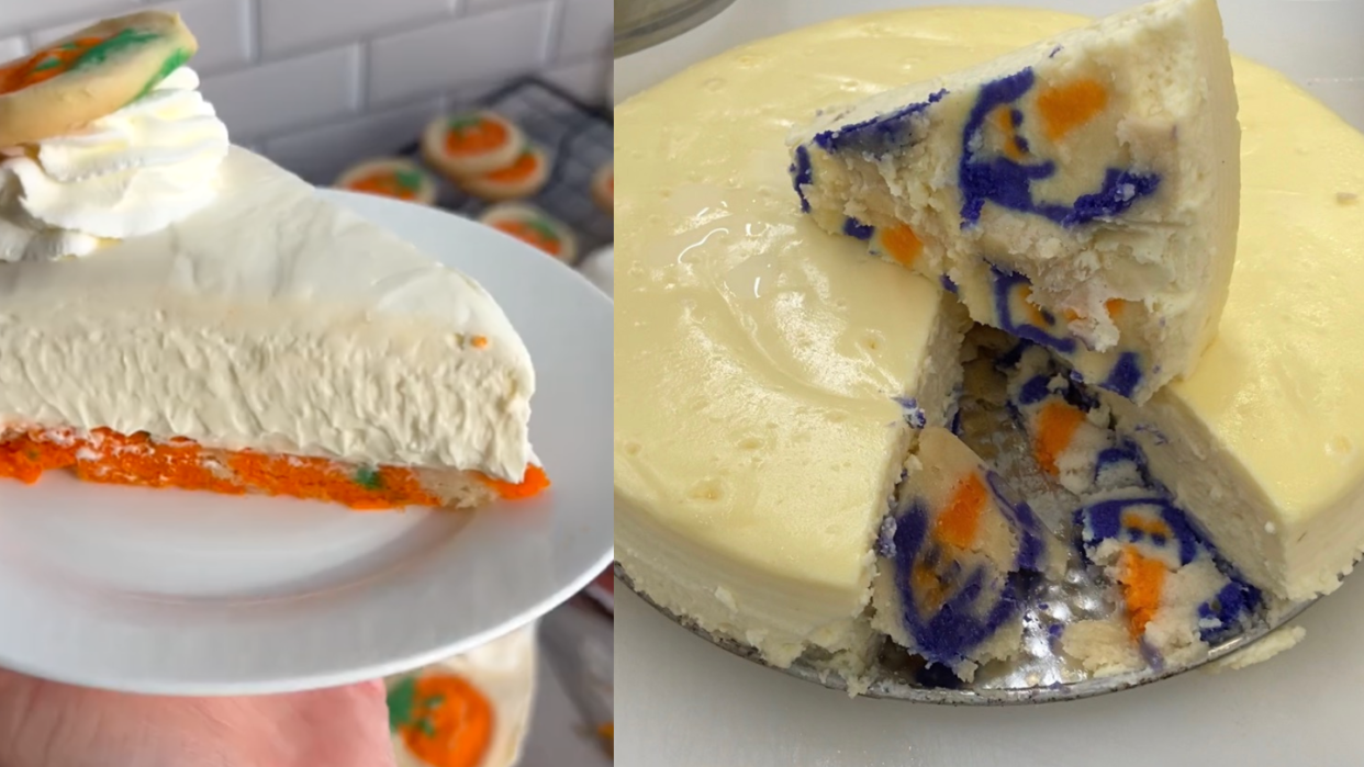 tiktok halloween cheesecake