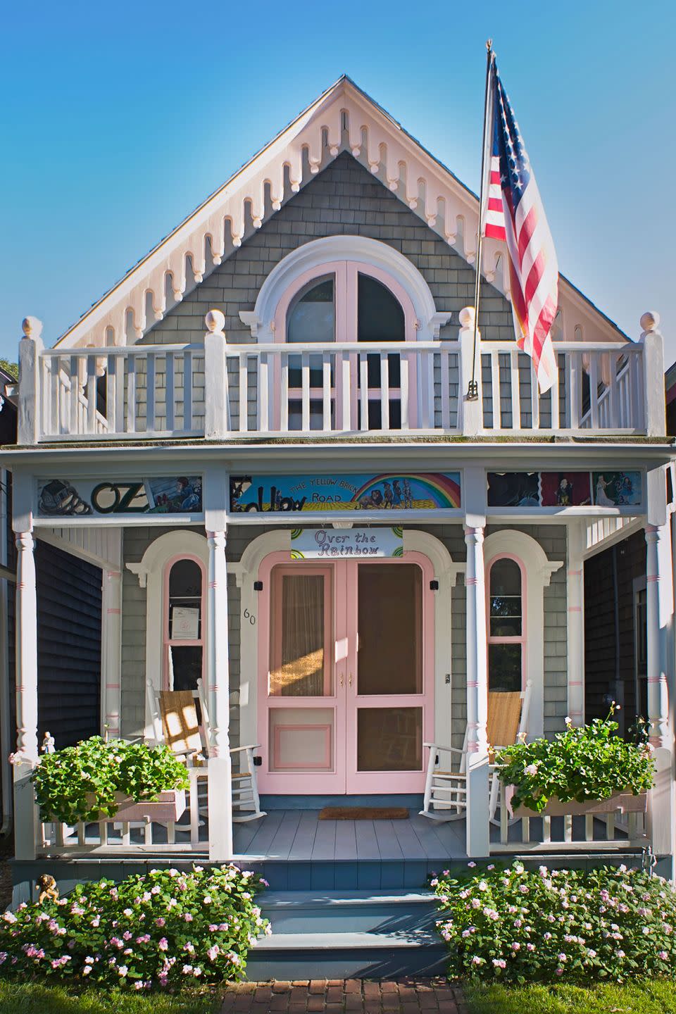 <p>The historic community of Wesleyan Grove in the town of Oak Bluffs on Martha's Vineyard is well known for its hundreds of adorable, colorful gingerbread cottages. The community began as a Methodist Church campground in the 1860s, where open air revival meetings were held during the warmer months. Church members eventually began building summer cottages, many of which feature ornate Victorian details and colorful trim. Wesleyan Grove is now designated as a National Historic Landmark District. While the cottages are privately owned, <a href="http://www.mvcma.org/cottages-for-rent.html" rel="nofollow noopener" target="_blank" data-ylk="slk:several are available to rent;elm:context_link;itc:0;sec:content-canvas" class="link ">several are available to rent</a>.</p><p><a class="link " href="http://smallhousebliss.com/2012/08/12/wesleyan-grove/" rel="nofollow noopener" target="_blank" data-ylk="slk:SEE INSIDE;elm:context_link;itc:0;sec:content-canvas">SEE INSIDE</a></p>