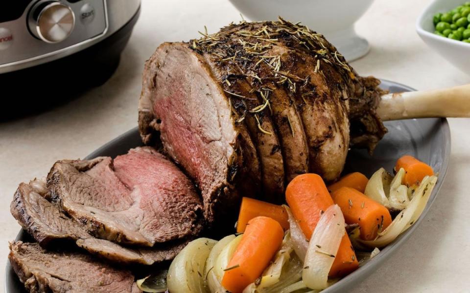 <p>McCormick</p><p>Leg of lamb is an Easter and <a href="/1149064/jessicasager/when-is-passover/" data-ylk="slk:Passover;elm:context_link;itc:0;sec:content-canvas" class="link ">Passover</a> classic and preparing it in an Instant Pot or other pressure cooker yields faster, succulent results.</p><p><strong>Get the recipe: <a href="/657026/alison-ashton/make-this-instant-pot-lamb-for-easter-or-passover/" data-ylk="slk:Instant Pot Leg of Lamb;elm:context_link;itc:0;sec:content-canvas" class="link ">Instant Pot Leg of Lamb</a></strong></p>