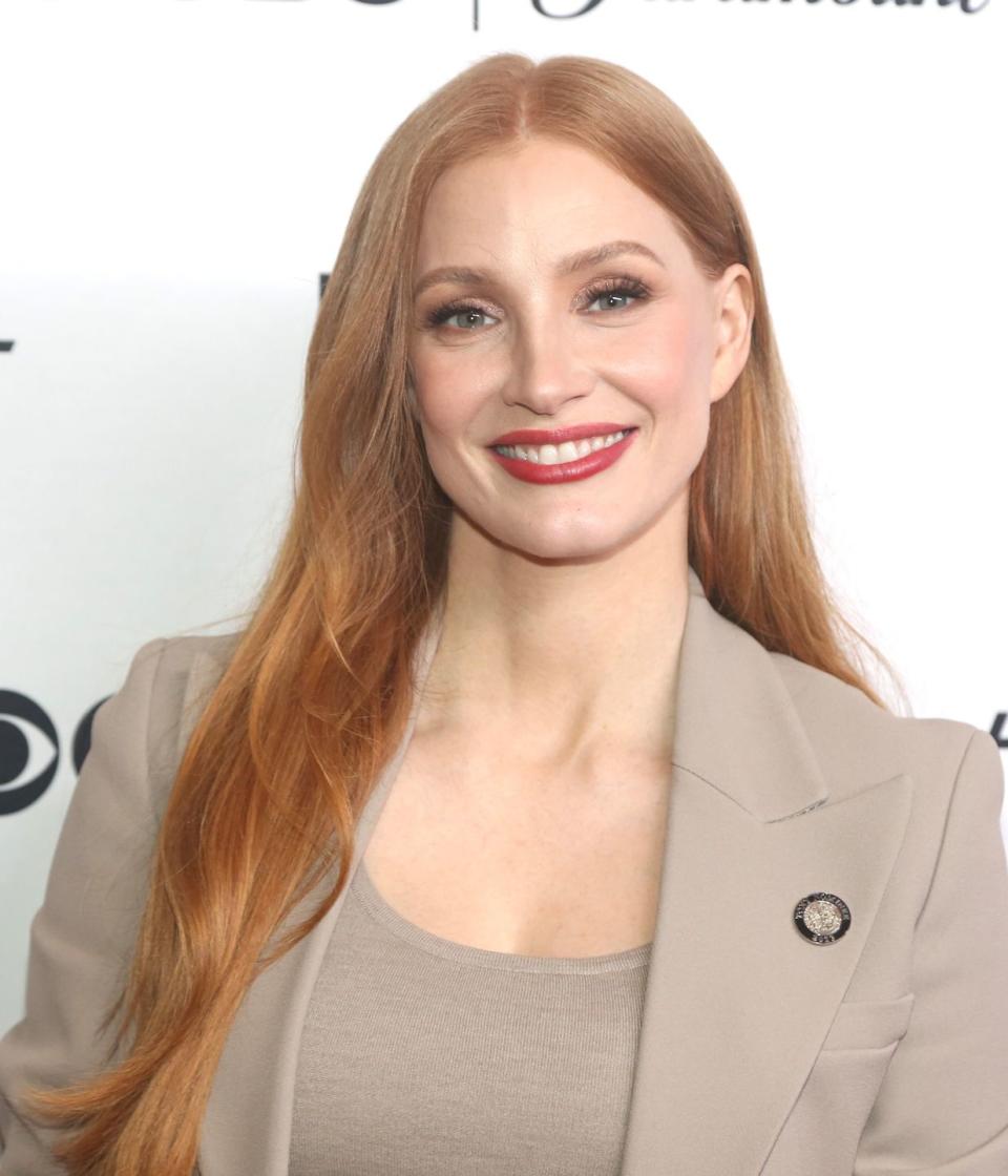 fall hair color ideas jessica chastain