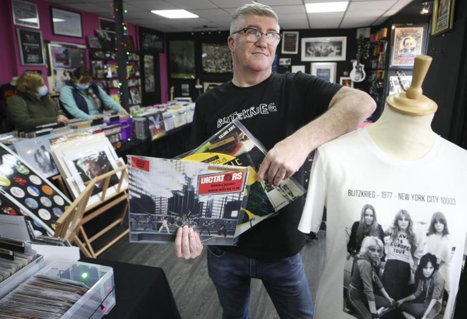 Glasgow Times: Tony Gaughan at Blitzkrieg Shop