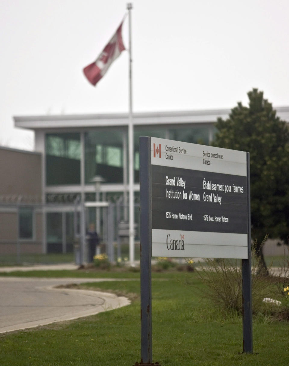 The Grand Valley Institution for Women in Waterloo, Ont. is shown  on Thursday, May 1, 2008. The number of COVID-19 cases in prisons is rising, prompting Canada's criminal lawyers and an inmate advocacy group to call on the federal and provincial governments to reduce the number of people in the institutions. THE CANADIAN PRESS/Geoff Robins