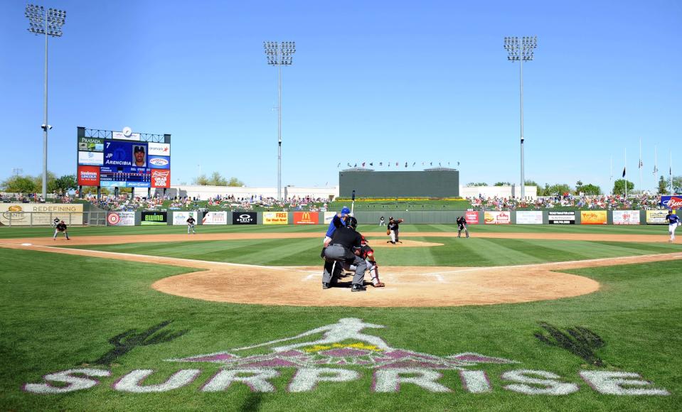 Kansas City Royals drew 100,693 fans to Surprise Stadium in 2018.
Per game attendance average: 6,298