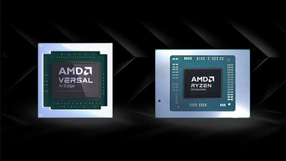 AMD Versal Edge車規級SoC和Ryzen嵌入式V2000A系列處理器。圖／AMD提供
