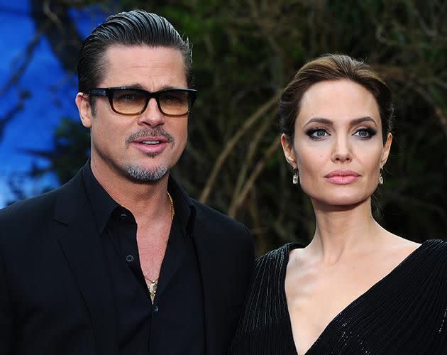 Angelina Jolie and Brad Pitt. Source: Getty