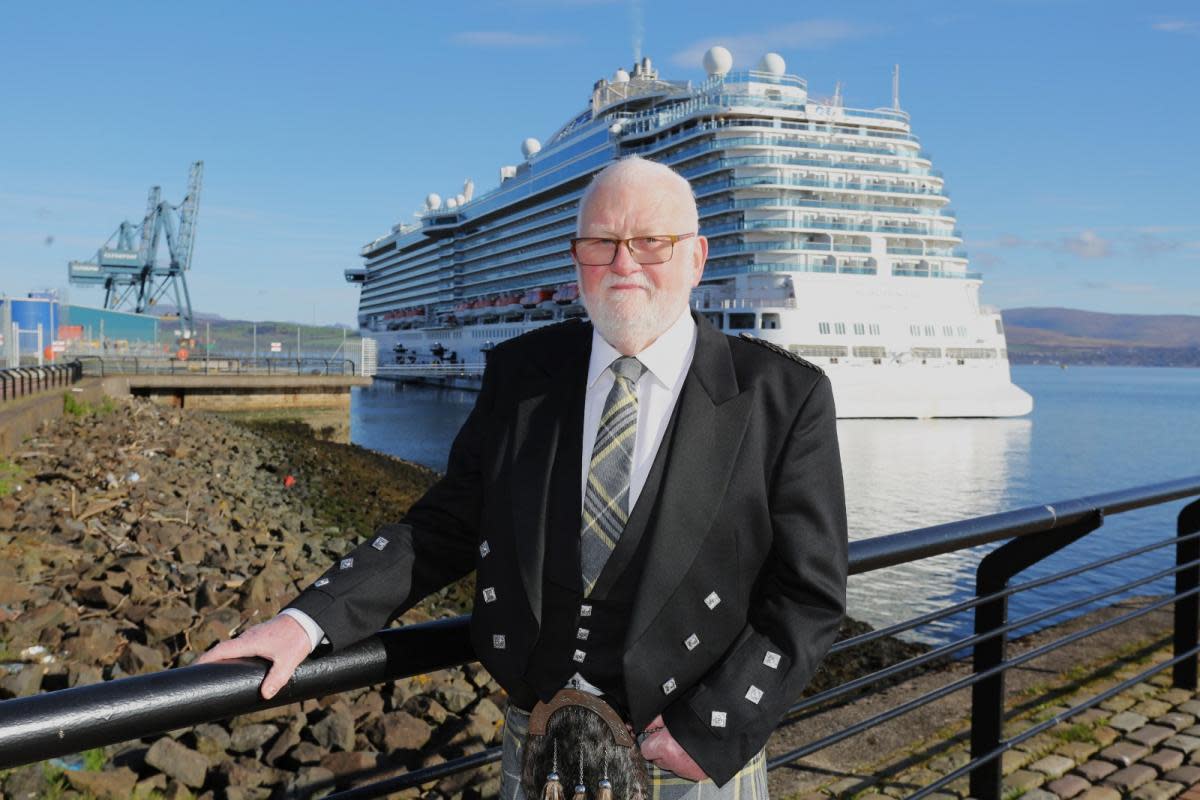 Greenock man George Brown ready for new cruise ship season. <i>(Image: George Munro)</i>