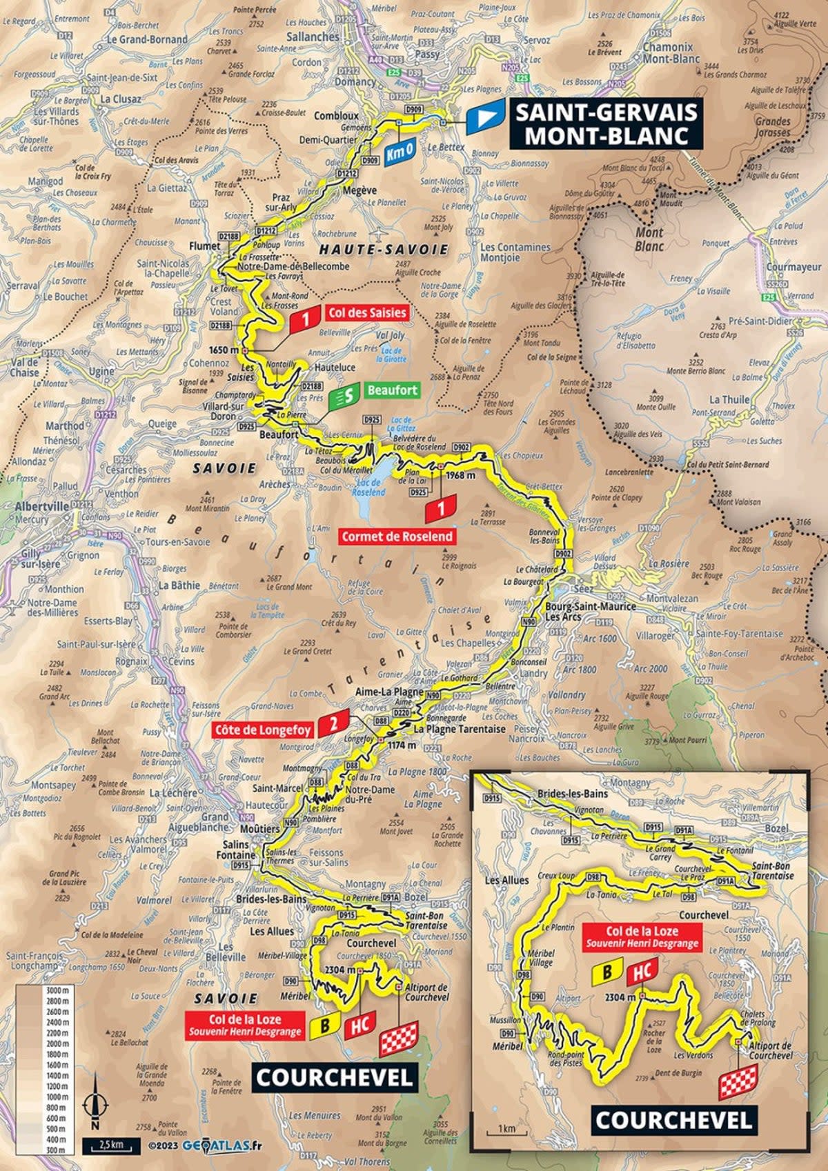 Stage 17 map (letour)