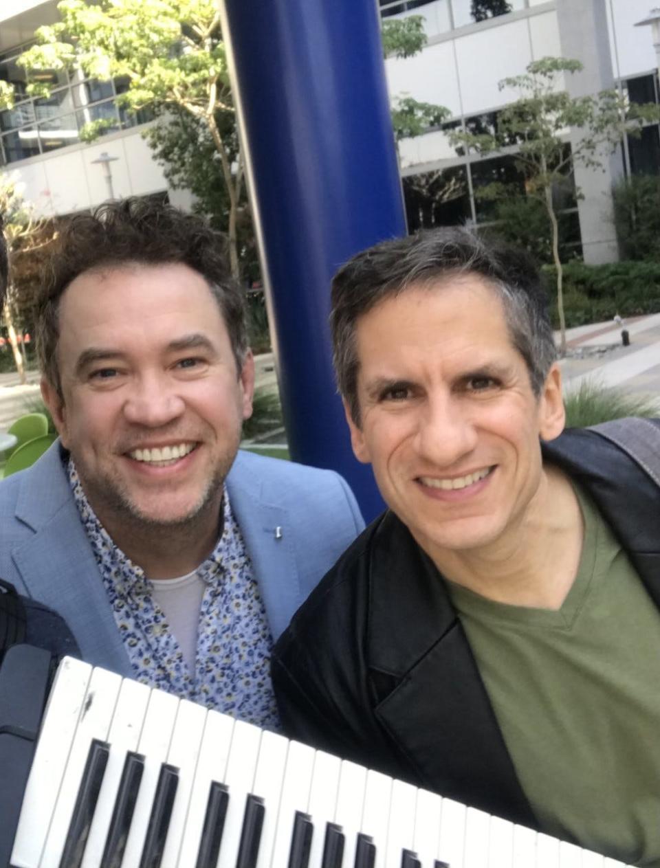 James Wesley (left) and Seth Rudetsky of Stars in the House, are hosting a 10-hour telethon to raise money and awareness for those affected by the war in Ukraine.