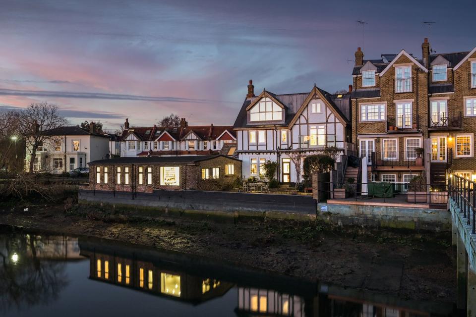 detached house with unique, direct river frontage for sale in chiswick