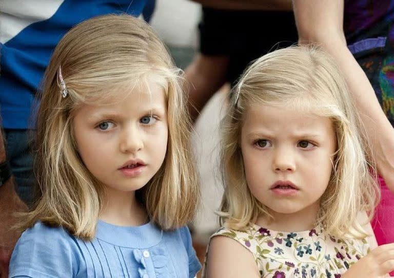 La princesa Leonor y la infanta Sofía